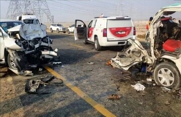 حادث مروع لسيارة تقل زائرين إيرانيين في العراق