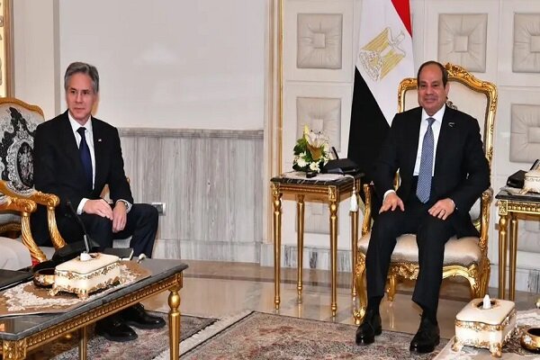 قاہرہ: امریکی وزیر خارجہ اور مصر کے صدر کی ملاقات، غزہ جنگ پر تبادلہ خیال
