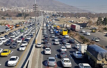 وضعیت ترافیک صبحگاهی در محورهای مواصلاتی کشور