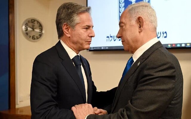 بلینکن و نتانیاهو پشت درهای بسته دیدار کردند