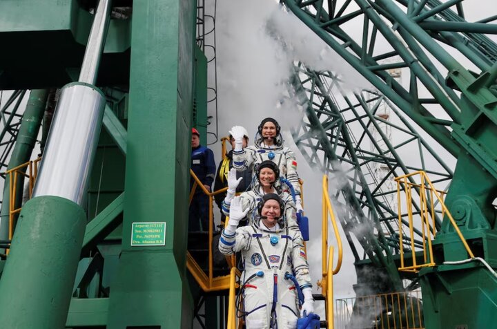 ۳ فضانورد به ایستگاه فضایی بین المللی سفر کردند