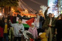 Tahran'da Filistin'e destek gösterisi