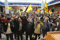 تجمع مردم قم در محکومیت جنایات جدید صهیونیست ها علیه مردم غزه