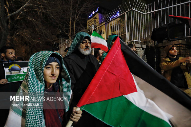 Pro-Palestine rally in cities across Iran