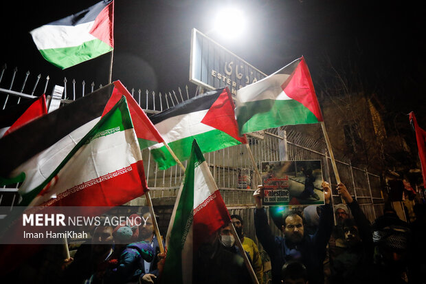 Pro-Palestine rally in cities across Iran