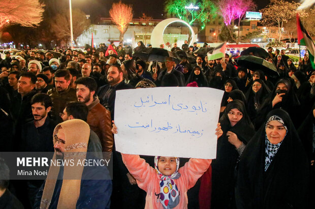 تجمع اعتراضی مردمی -دانشجویی  در تبریز