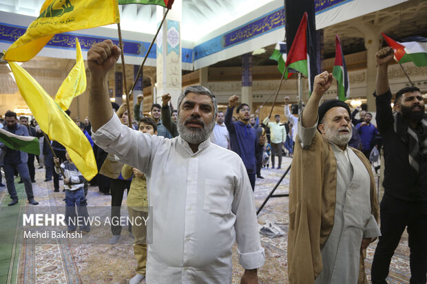 Pro-Palestine rally in cities across Iran