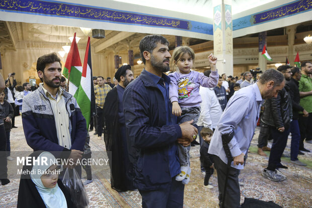 تجمع مردم قم در همدردی و حمایت از مردم غزه