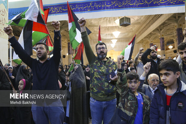 Pro-Palestine rally in cities across Iran