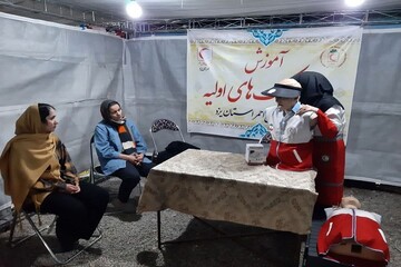 تلاش برای ایجاد فرهنگ خود امدادی ۷۶۰۰ مسافر نوروزی در یزد