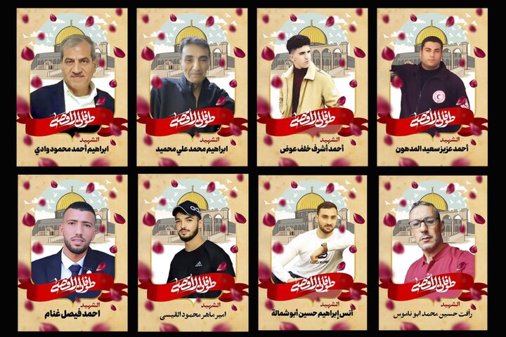 تہران، اجتماع کو غزہ کے چھے سو شہیدوں کی تصاویر سے سجایا گیا