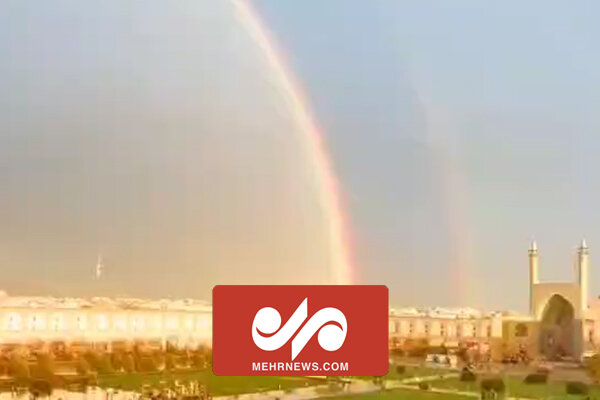 VIDEO: Stunning rainbow over Naqsh-e Jahan Square