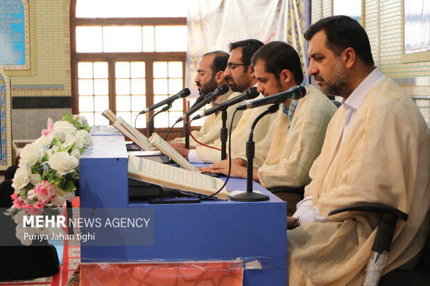 برگزاری مراسم جمع خوانی قرآن کریم در مسجد جامع زاهدان