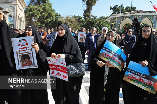 تجمع مردم گرگان در حمایت از مردم مظلوم غزه و فلسطین