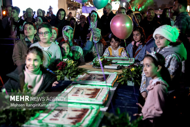 جشن تولد امام حسن مجتبی (ع) در بلوار کشاورز تهران