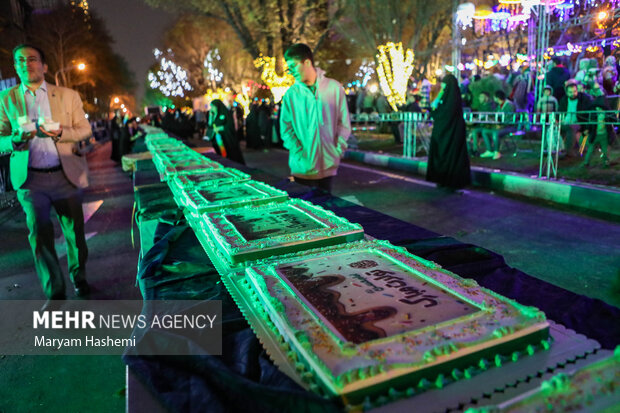 جشن تولد امام حسن مجتبی (ع) در بلوار کشاورز تهران