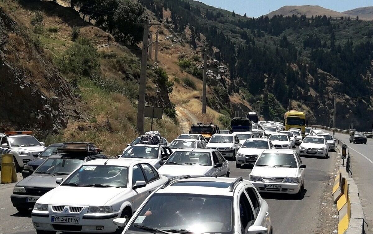 ترافیک سنگین در محور چالوس، آزادراه کرج –قزوین و تهران -قم