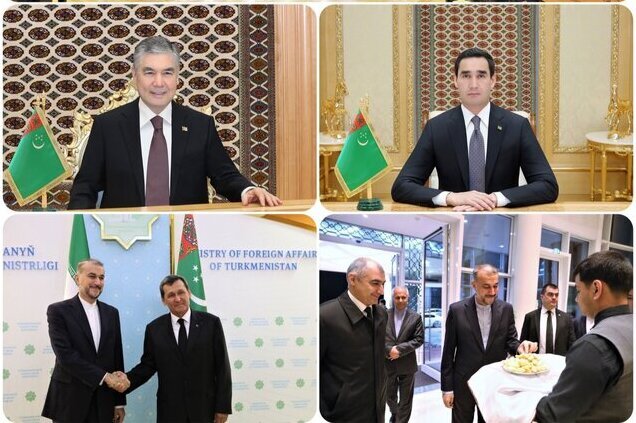 أمير عبداللهيان: تطوير وتوطيد التعاون أمران مهمان بالنسبة لتركمانستان وإيران