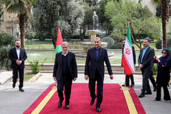 Amir-abdollahian meeting with al-Nakhalah in Tehran