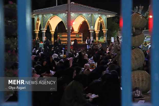 مراسم احیای شب نوزدهم ماه رمضان در امامزاده عبدالله گرگان