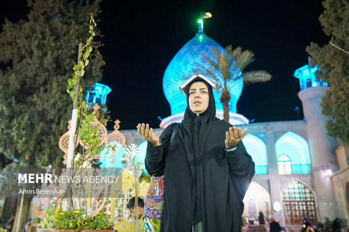 مراسم احیای شب نوزدهم ماه مبارک رمضان - مسجد تاریخی وکیل و حرم حضرت علی ابن حمزه (ع) شیراز