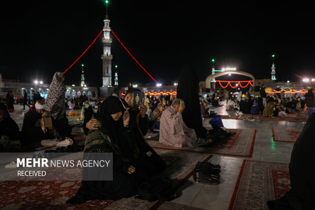 مراسم احیای شب نوزدهم ماه رمضان در آستان مقدس مسجد جمکران