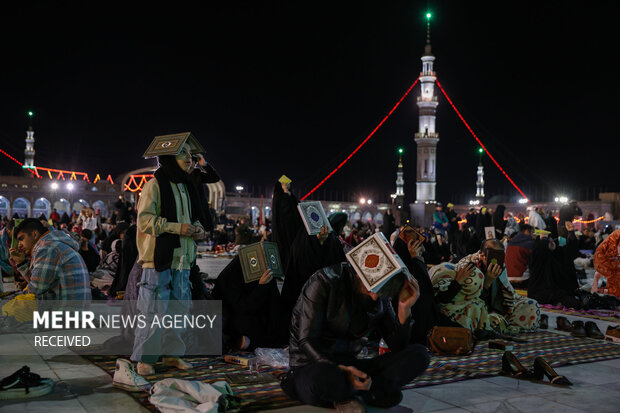 مراسم احیای شب نوزدهم ماه رمضان در آستان مقدس مسجد جمکران