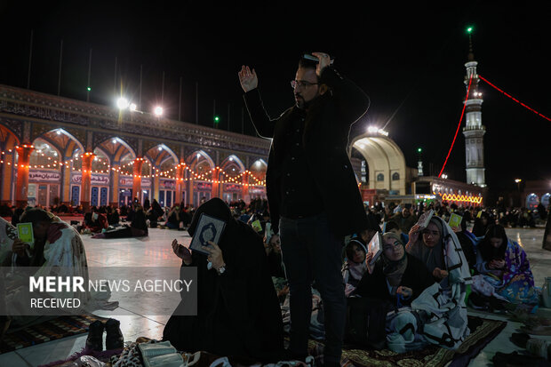 مراسم احیای شب نوزدهم ماه رمضان در آستان مقدس مسجد جمکران