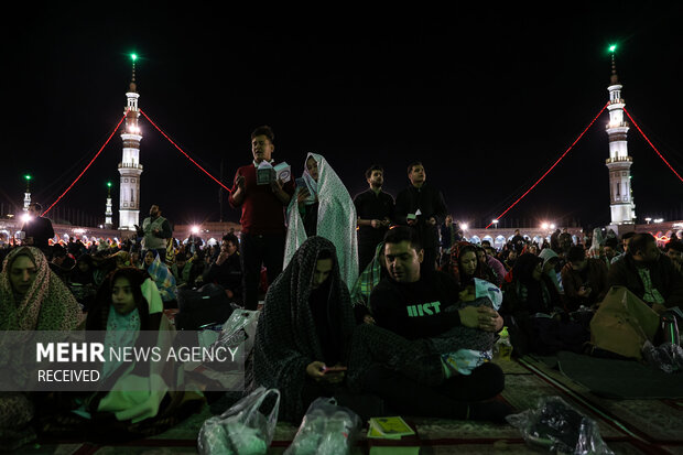 مراسم احیای شب نوزدهم ماه رمضان در آستان مقدس مسجد جمکران