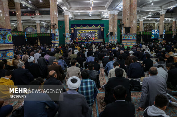 مراسم احیای شب نوزدهم ماه رمضان در آستان مقدس مسجد جمکران