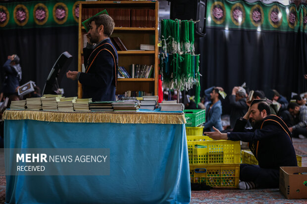 مراسم احیای شب نوزدهم ماه رمضان در آستان مقدس مسجد جمکران