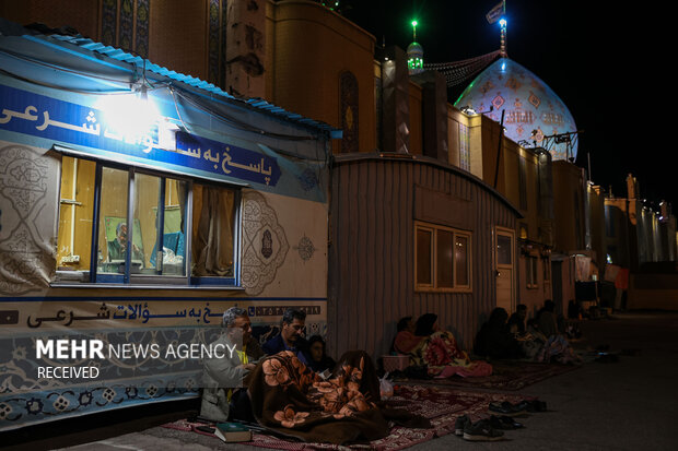 مراسم احیای شب نوزدهم ماه رمضان در آستان مقدس مسجد جمکران