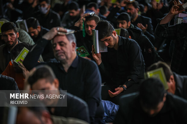 مراسم احیای شب نوزدهم ماه رمضان در آستان مقدس مسجد جمکران