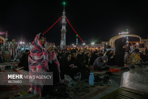 مراسم احیای شب نوزدهم ماه رمضان در آستان مقدس مسجد جمکران