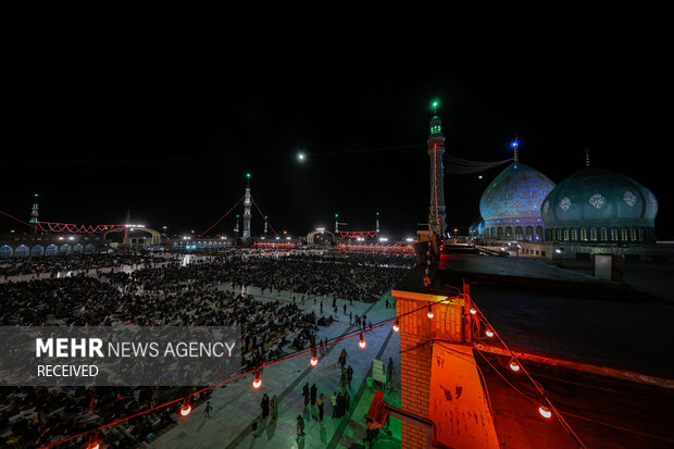مراسم احیای شب نوزدهم ماه رمضان در آستان مقدس مسجد جمکران