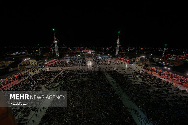 مراسم احیای شب نوزدهم ماه رمضان در آستان مقدس مسجد جمکران