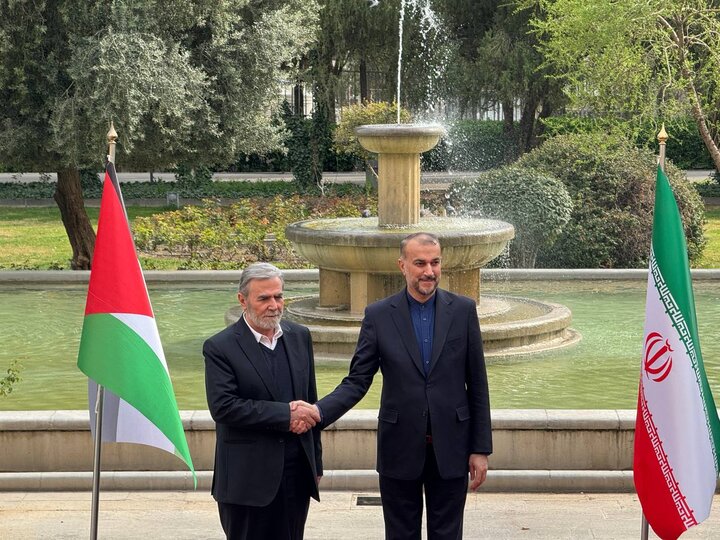 جہاد اسلامی فلسطین کے سربراہ کی ایرانی وزیر خارجہ سے ملاقات