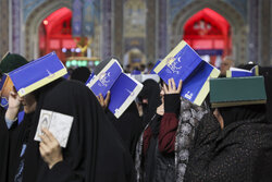 Second Qadr night at Imam Reza shrine