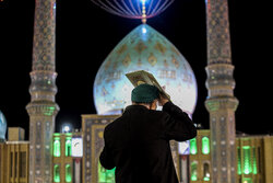 Observing Qadr night at Jamkaran Mosque