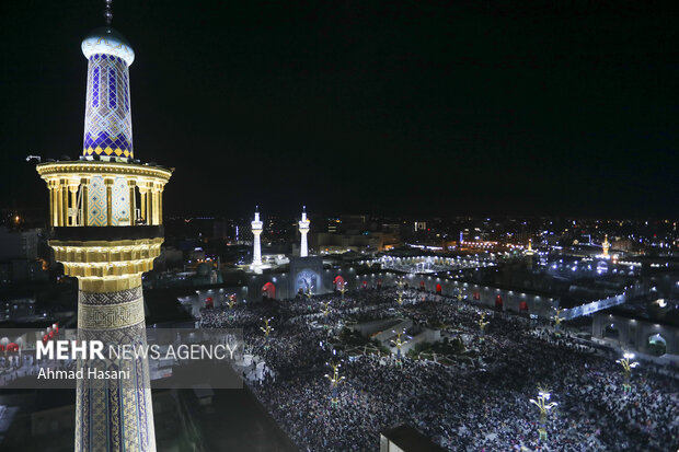 مراسم احیا شب بیست و یکم ماه مبارک رمضان در حرم مطهر رضوی