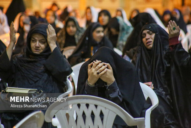 مراسم احیا دومین شب قدر در رشت