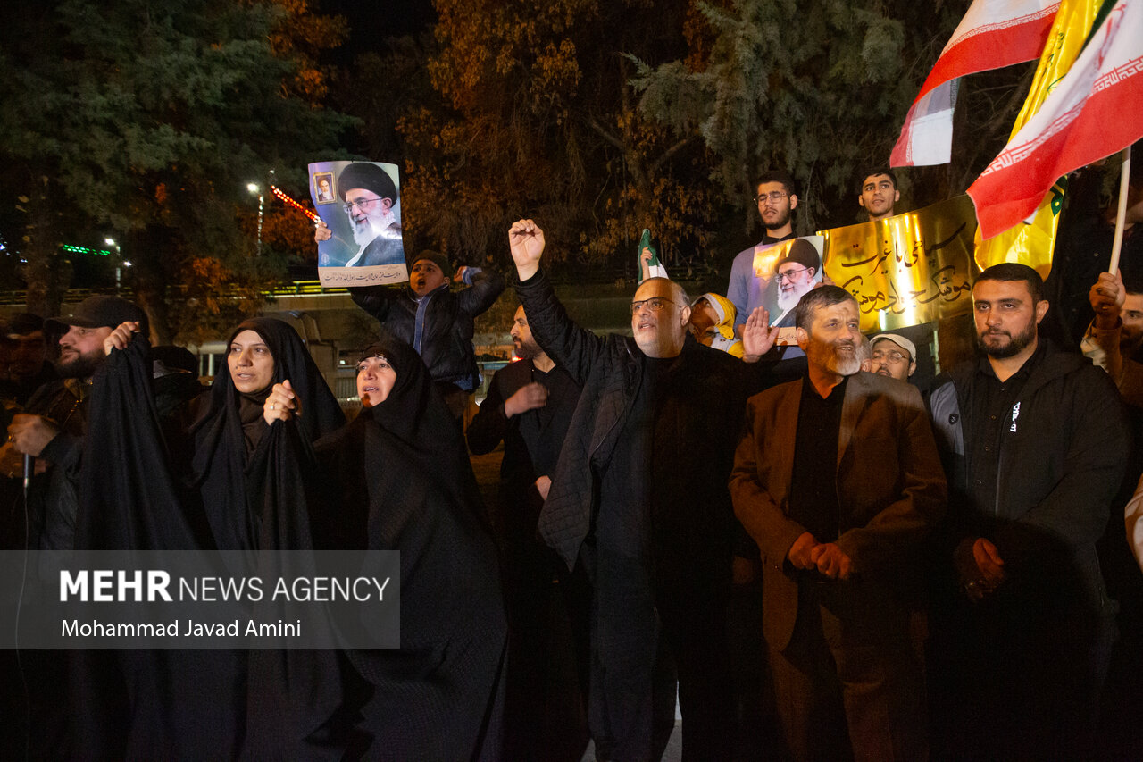 اجتماع خودجوش مردم کرمانشاه در محکومیت جنایات رژیم صهیونیستی