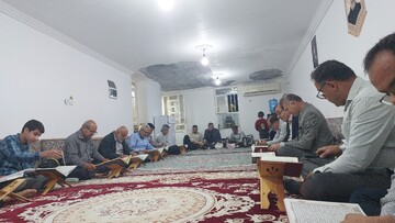 مجلس خانگی قرآن و دعای جوشن کبیر در آب‌پخش