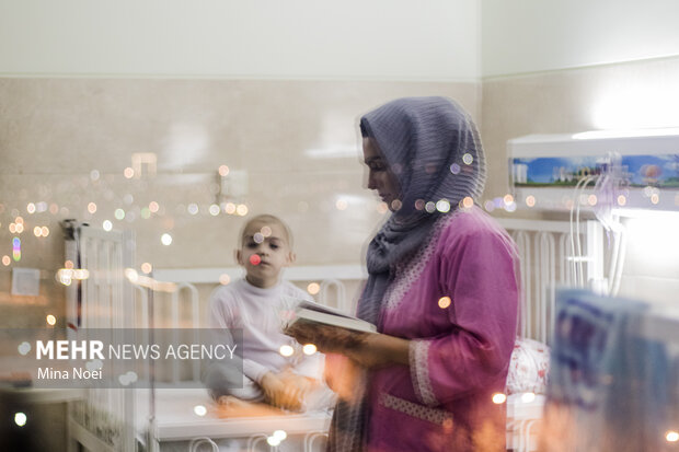 احیای شب بیست و سوم رمضان در بیمارستان کودکان تبریز