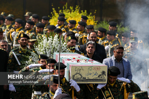 مراسم تشییع و تدفین پیکر مطهر شهید گمنام