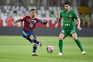 برتری «شباب الاهلی» برابر «الامارات» در حضور سعید عزت اللهی