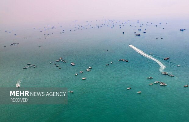Basij pro-Palestine naval drill