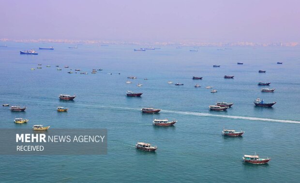 Basij pro-Palestine naval drill