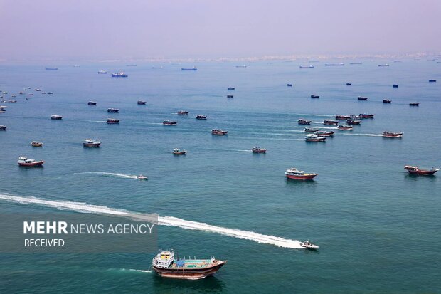 Basij pro-Palestine naval drill