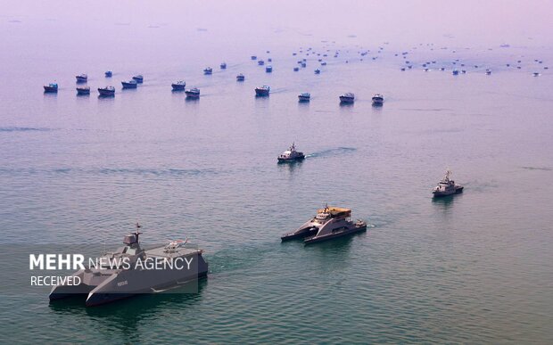 Basij pro-Palestine naval drill
